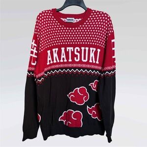 Naruto Shippuden Akatsuki Fair Isle Holiday Sweater